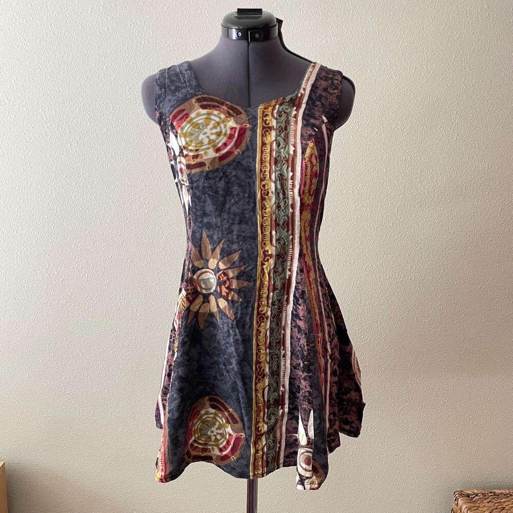 Y2K whimsigoth fairy grunge boho mini dress | size S